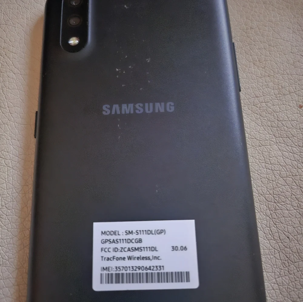Samsung Galaxy A01 Smartphone - Black Front Display